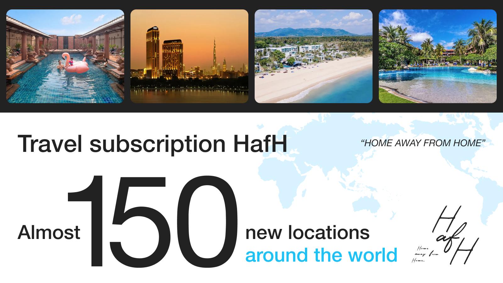 150 hotels across the globe join Japanese subscription travel service HafH