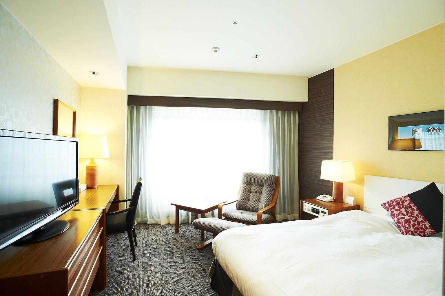 Semi Double Room, Non Smoking (Main Building) (1 Large Twin Bed) - 코베 포르토피아 호텔 / Kobe Portpia Hotel