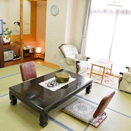 Japanese-style room with rock bath