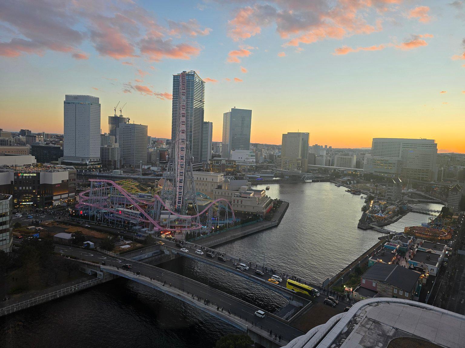 横浜の夜景独り占めの気分