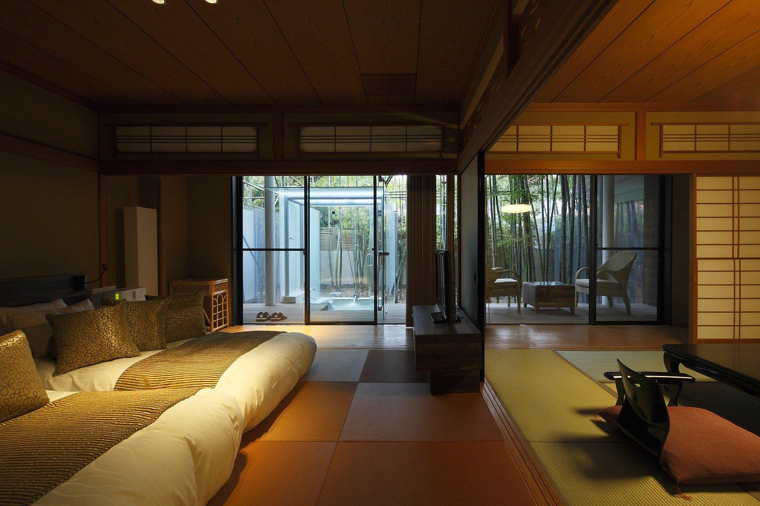 102 "Suzuran" 63.75㎡ Bamboo forest open-air bath 2 Japanese-style rooms (1 night 2 meals) - Kitanokaze.Saryoo